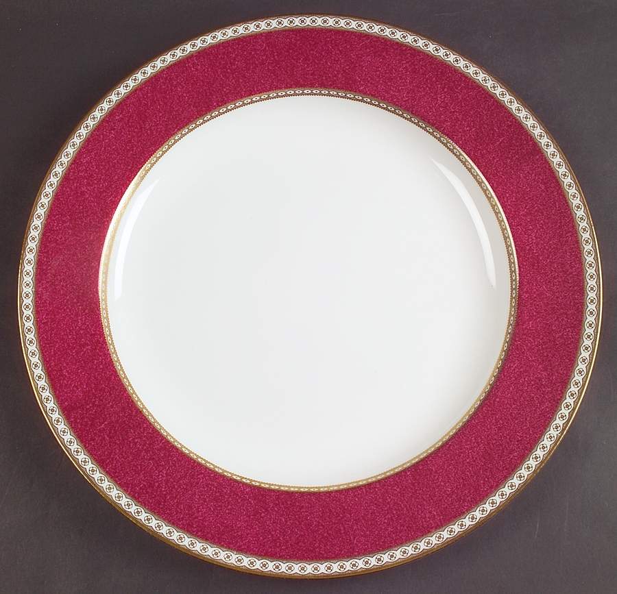 Ulander Powder Ruby 13" Chop Plate (Round Platter) by Wedgwood-1