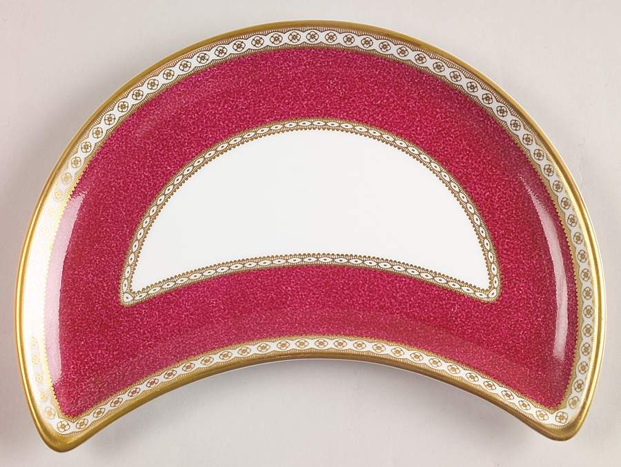 Ulander Powder Ruby Crescent Salad Plate by Wedgwood-1