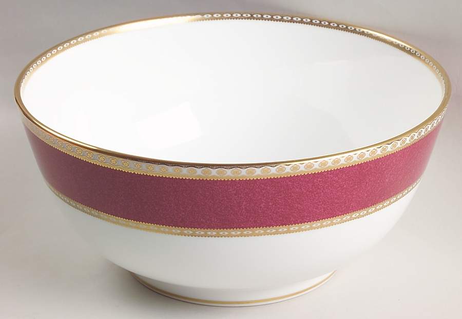 Ulander Powder Ruby 9" Salad Serving Bowl by Wedgwood-1
