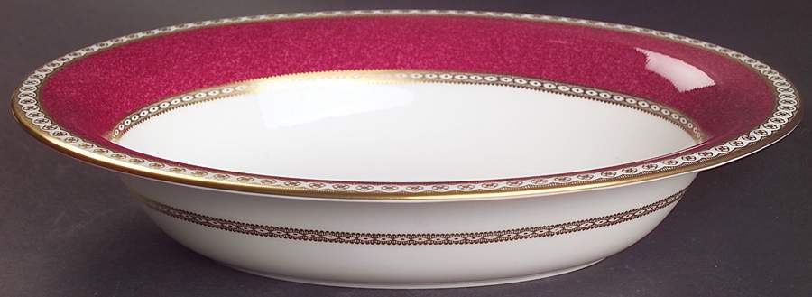 Ulander Powder Ruby 9" Oval Vegetable Bowl by Wedgwood-1
