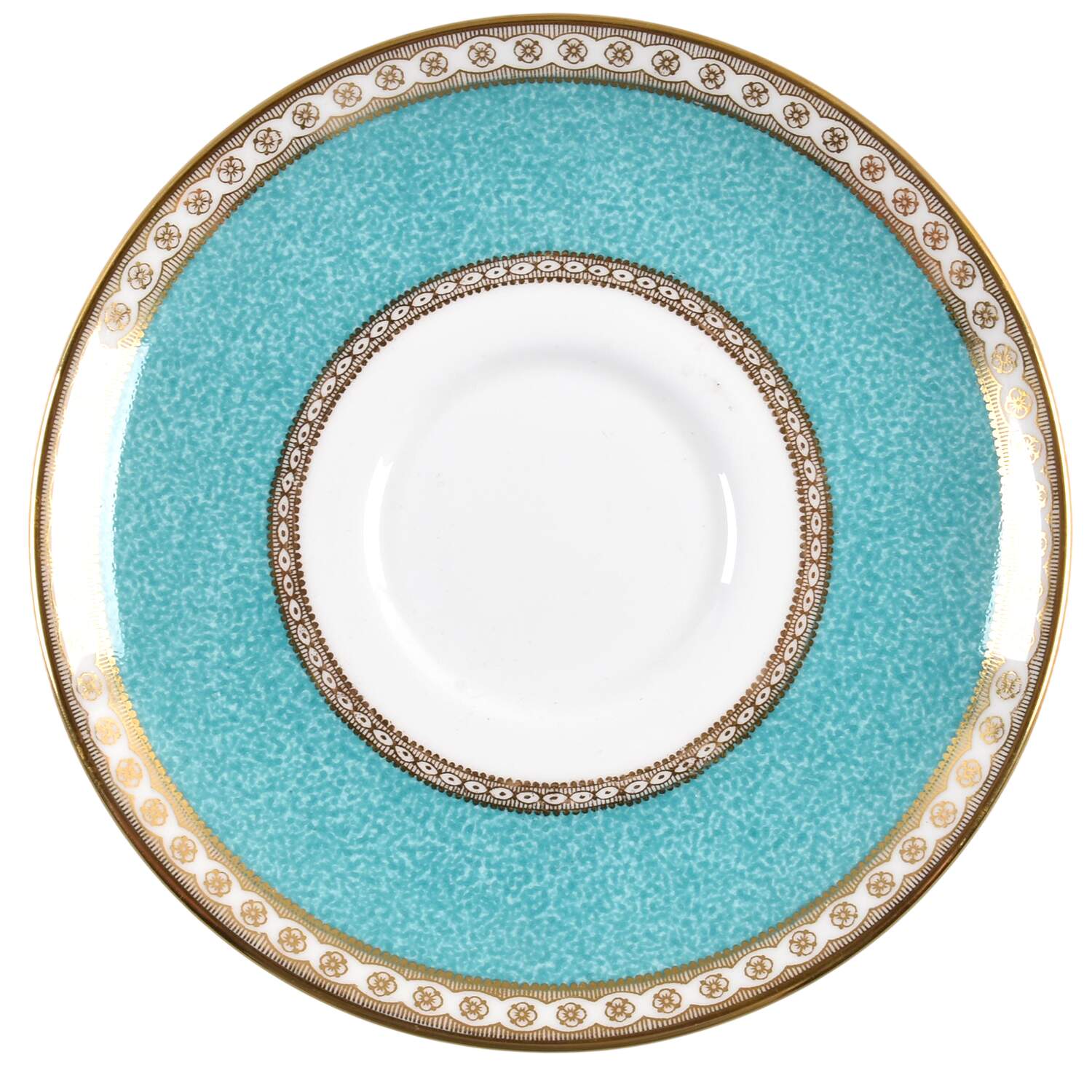 Ulander Powder Turquoise Saucer for Cream Soup Bowl by Wedgwood-1