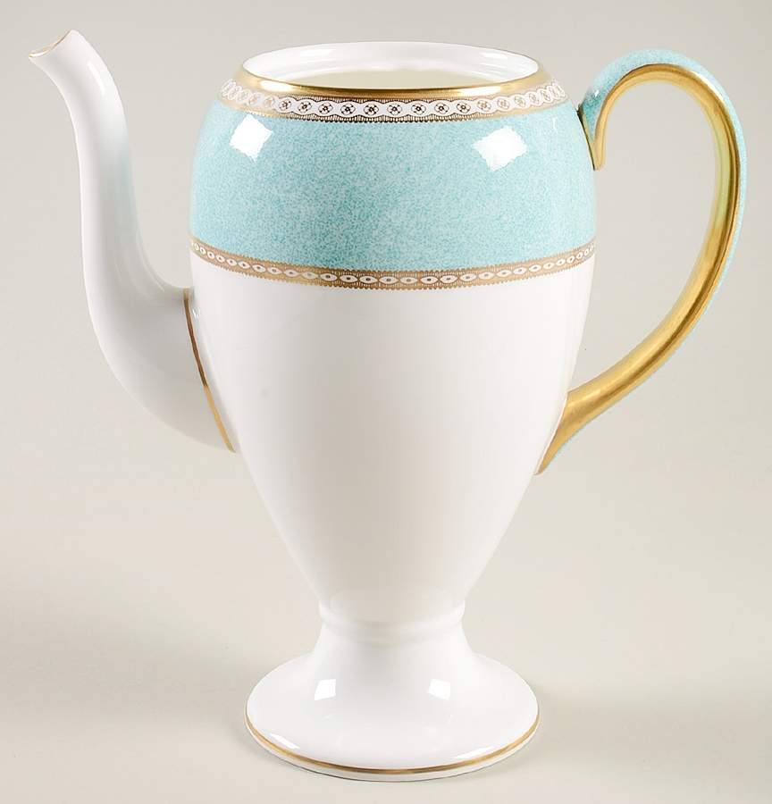 Ulander Powder Turquoise Coffee Pot No Lid by Wedgwood-1