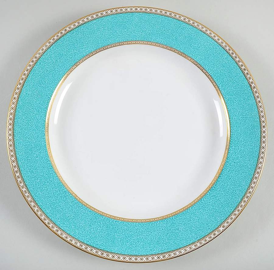 Ulander Powder Turquoise 13" Chop Plate (Round Platter) by Wedgwood-1