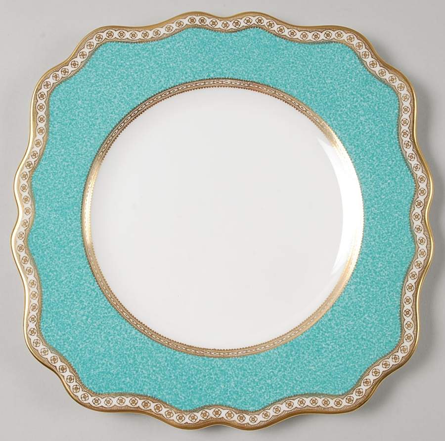 Ulander Powder Turquoise Square Luncheon Plate by Wedgwood-1