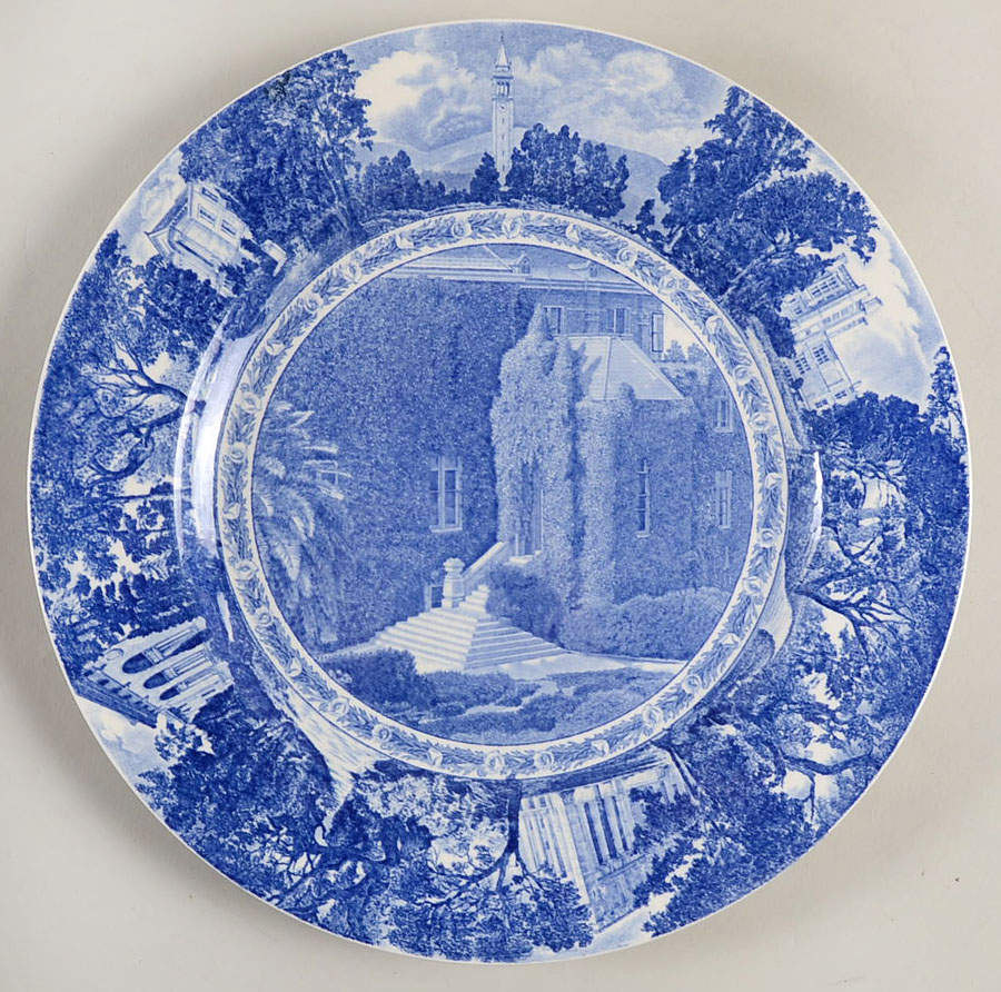 University of California Blue Dinner Plate by Wedgwood-1