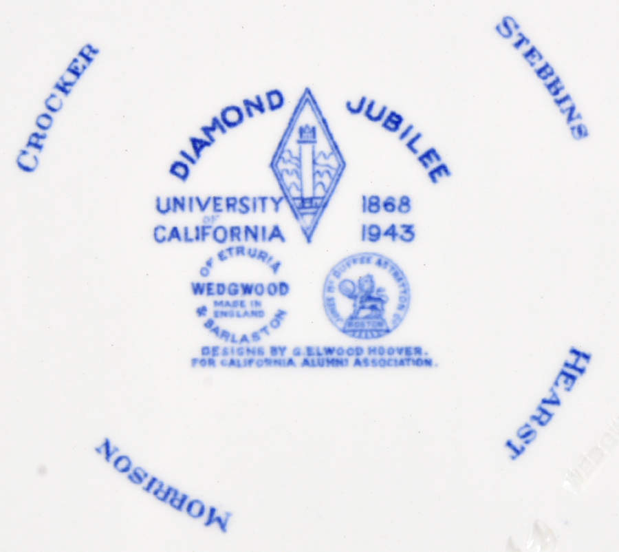 University of California Blue Salad Plate by Wedgwood-2