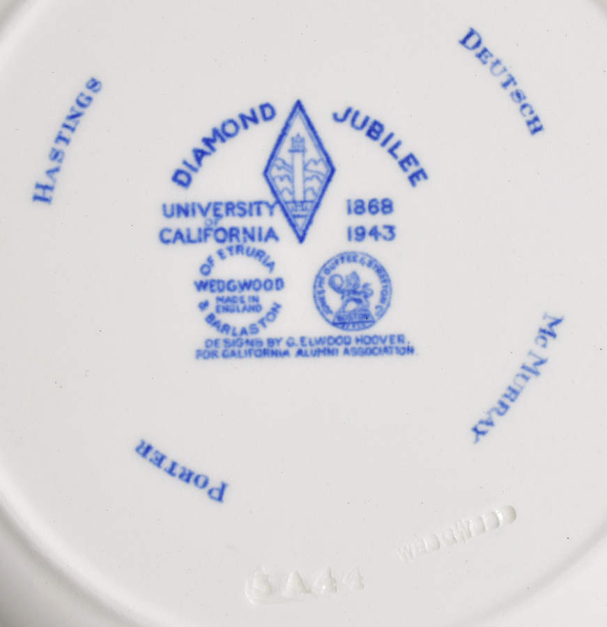 University of California Blue Salad Plate by Wedgwood-2