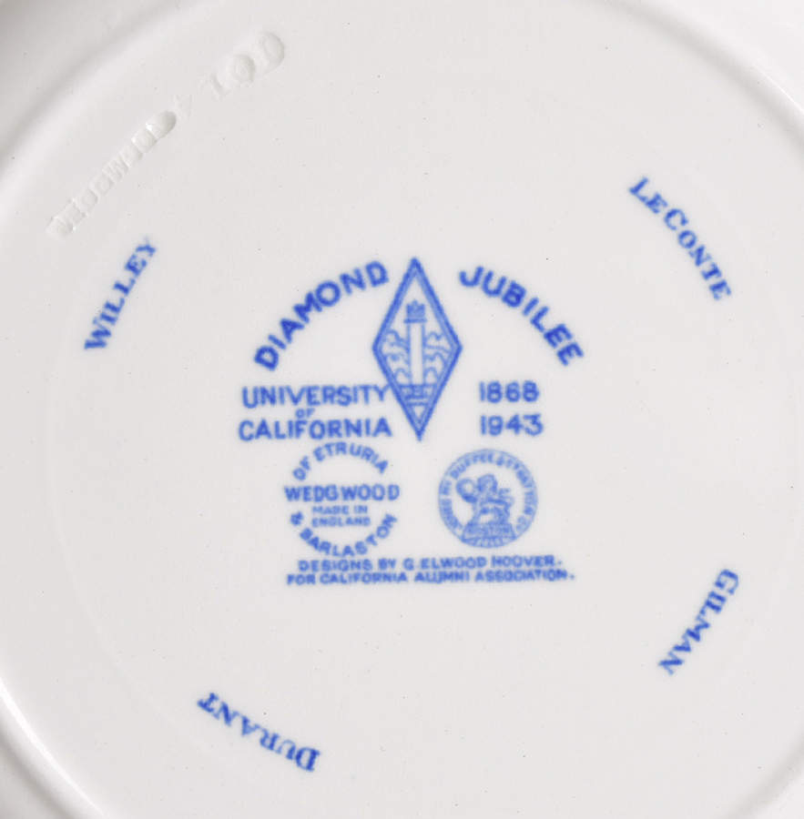 University of California Blue Salad Plate by Wedgwood-2