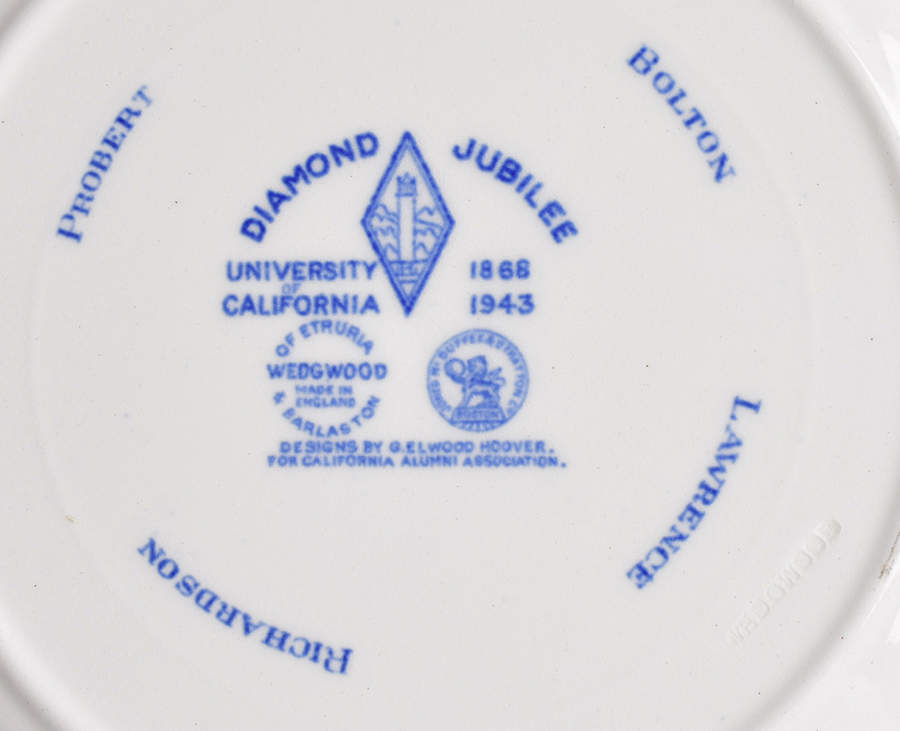 University of California Blue Salad Plate by Wedgwood-2