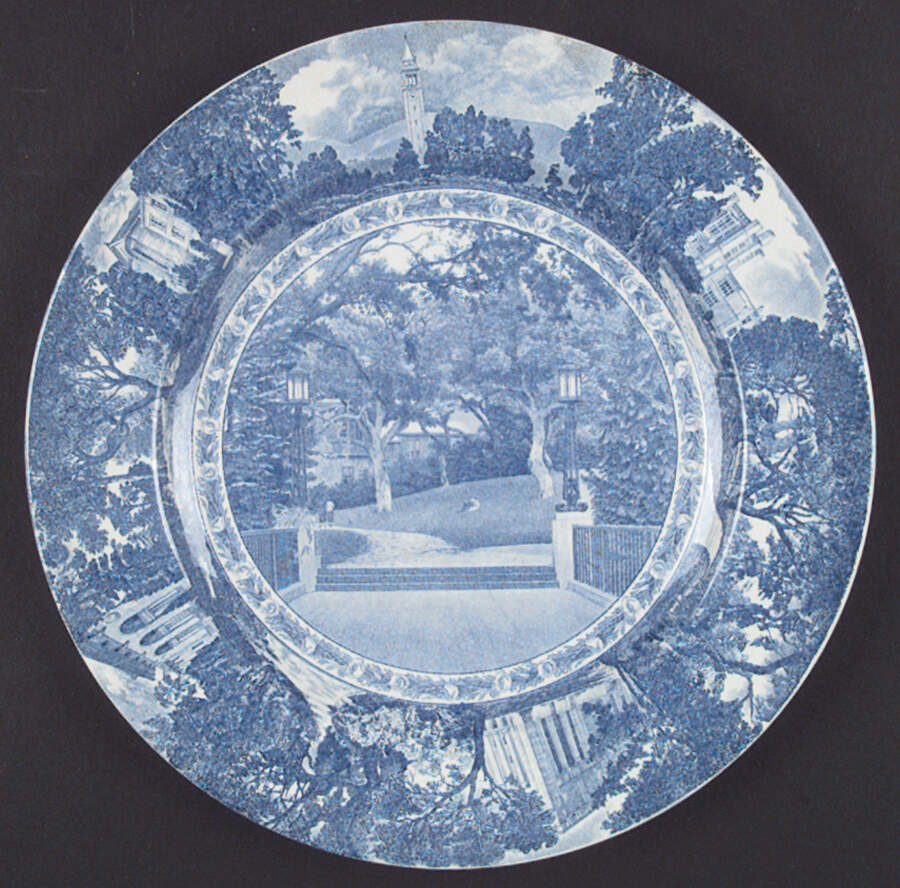 University of California Blue Dinner Plate by Wedgwood-1