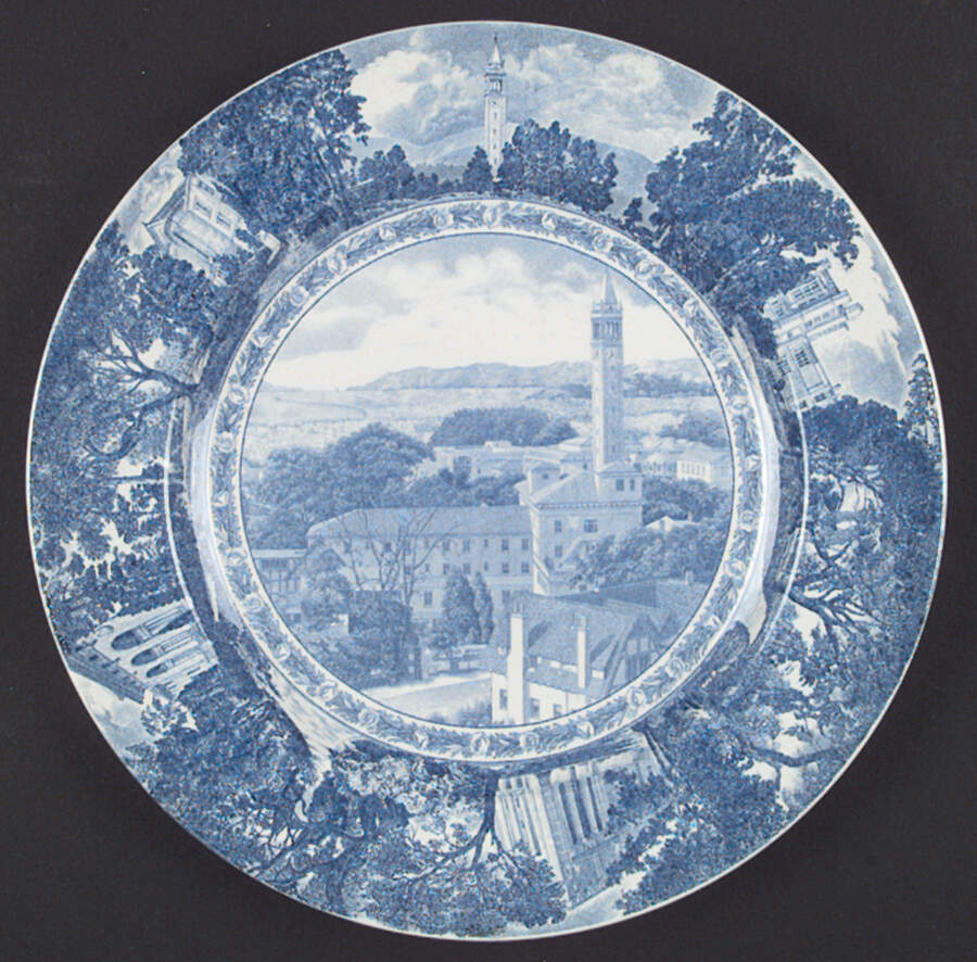 University of California Blue Dinner Plate by Wedgwood-1