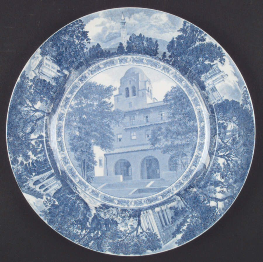University of California Blue Dinner Plate by Wedgwood-1