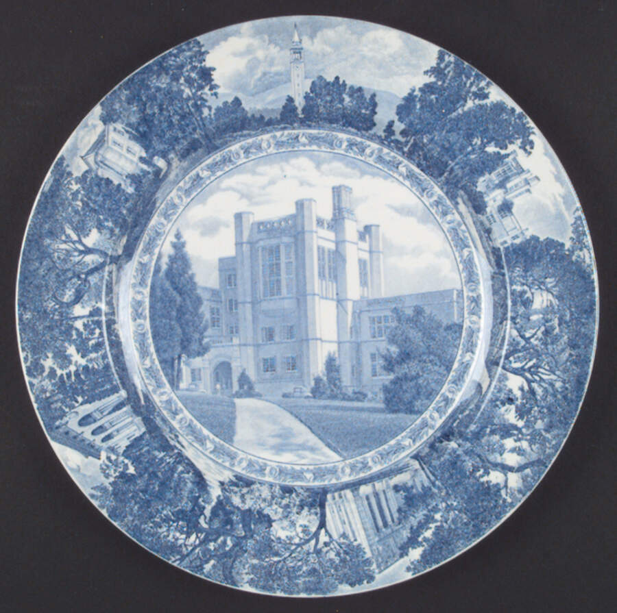 University of California Blue Dinner Plate by Wedgwood-1