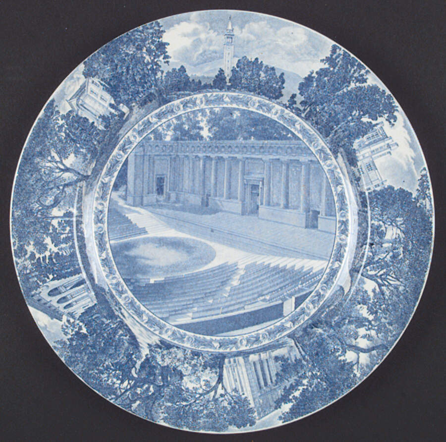 University of California Blue Dinner Plate by Wedgwood-1