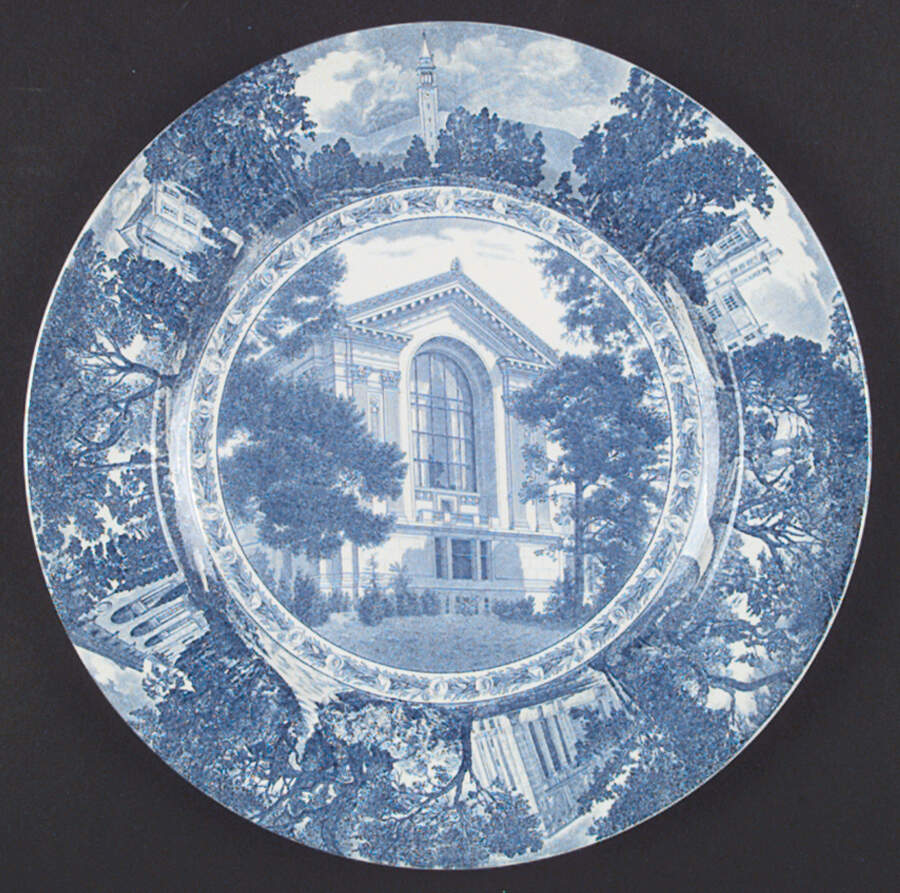 University of California Blue Dinner Plate by Wedgwood-1