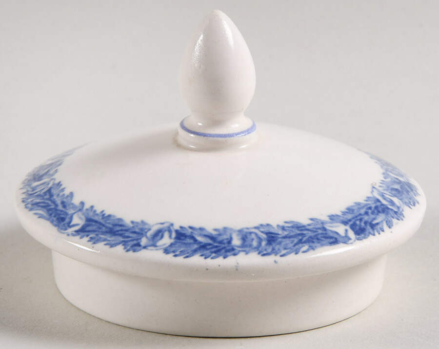 University of California Blue Lid for Sugar Bowl by Wedgwood-1