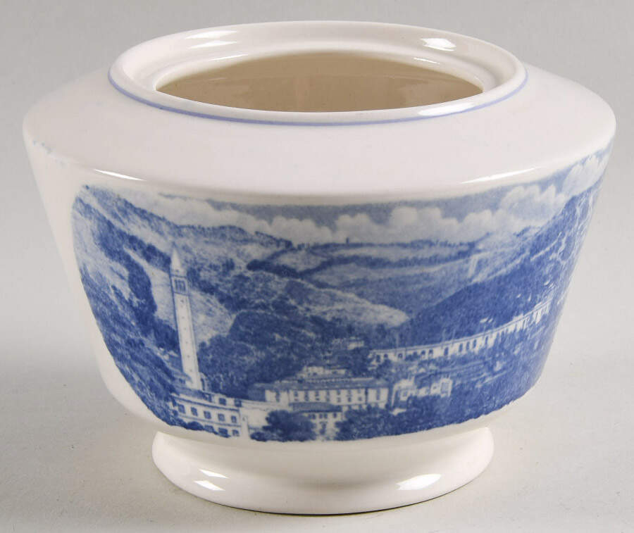 University of California Blue Sugar Bowl No Lid by Wedgwood-1