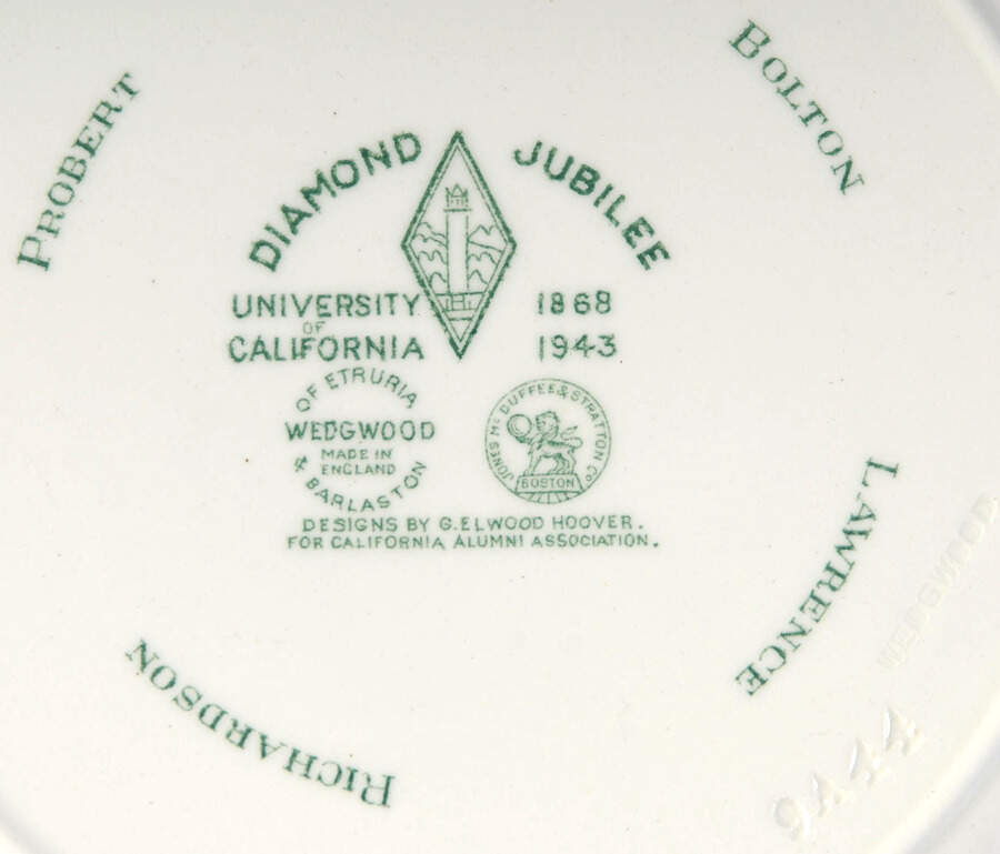 University of California Green Salad Plate by Wedgwood-2