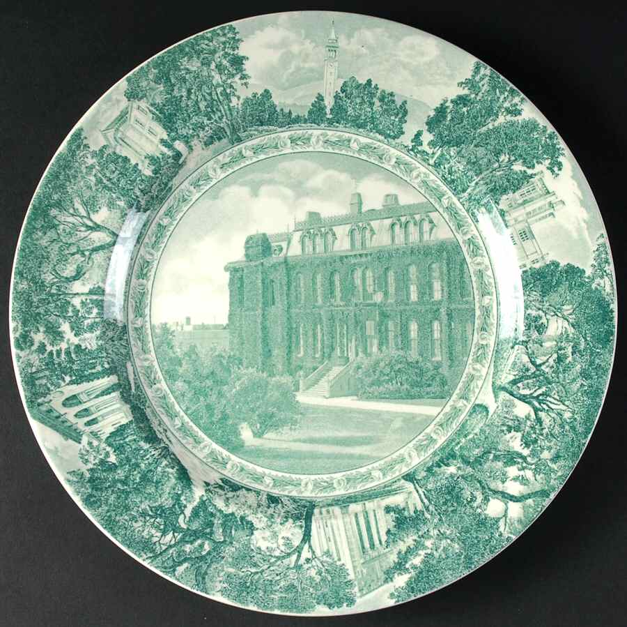 University of California Green Dinner Plate by Wedgwood-1
