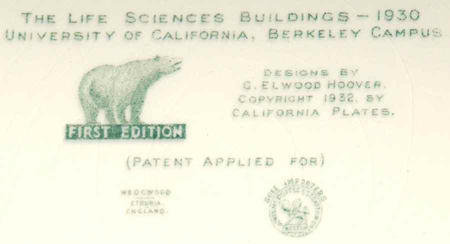 University of California Green Dinner Plate by Wedgwood-2