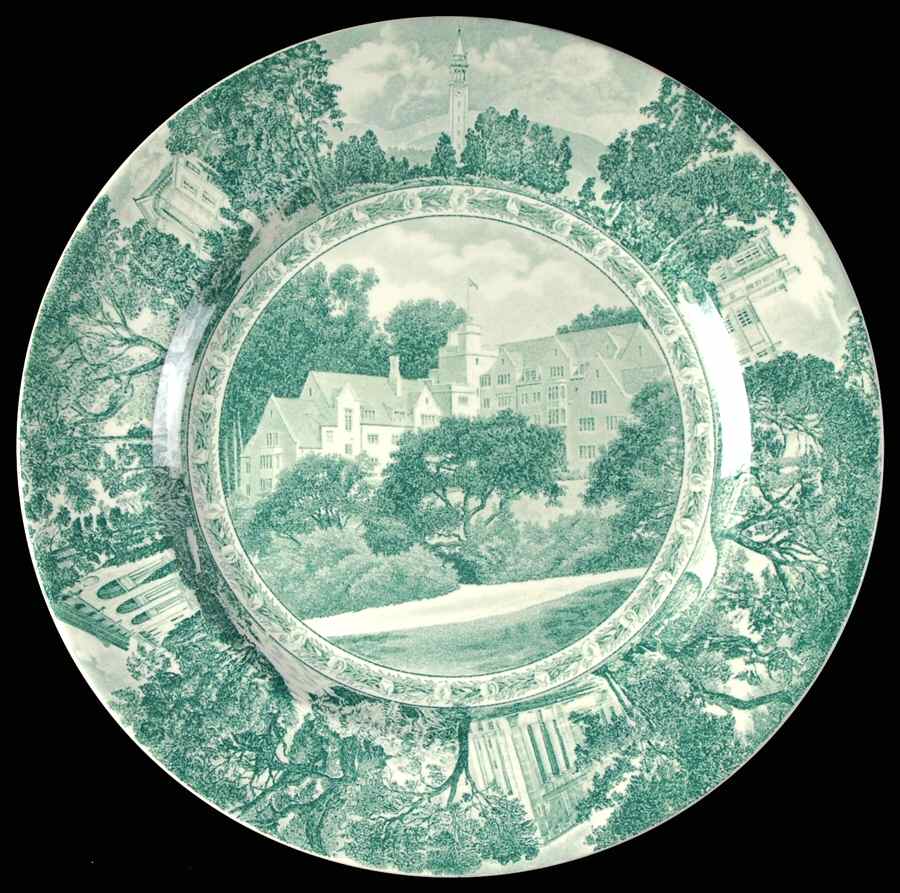 University of California Green Dinner Plate by Wedgwood-1