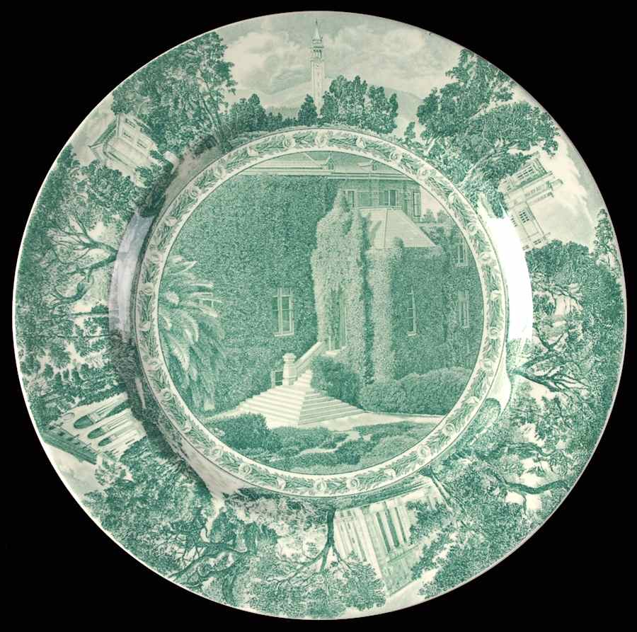 University of California Green Dinner Plate by Wedgwood-1