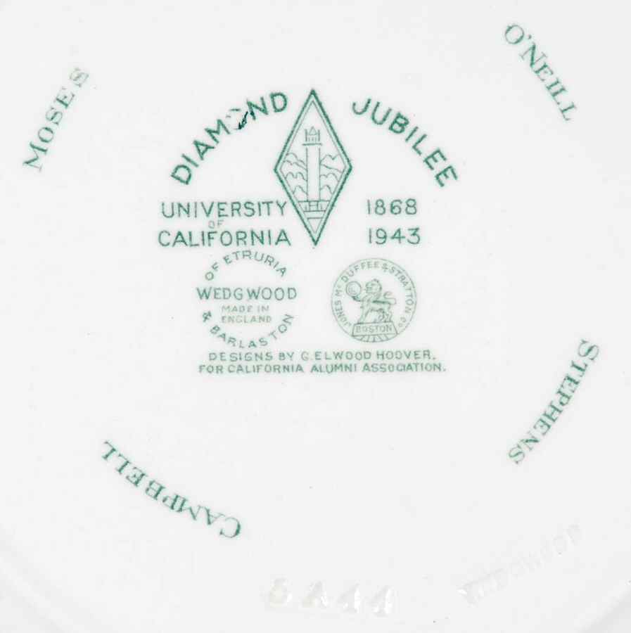 University of California Green Salad Plate by Wedgwood-2