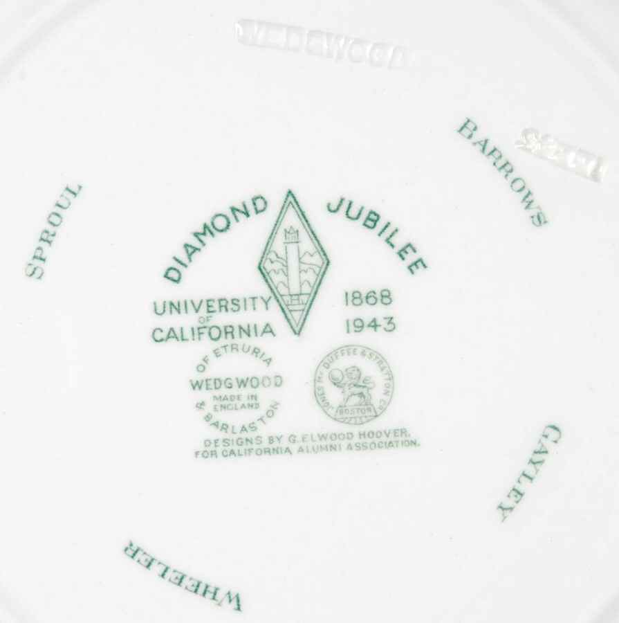 University of California Green Salad Plate by Wedgwood-2