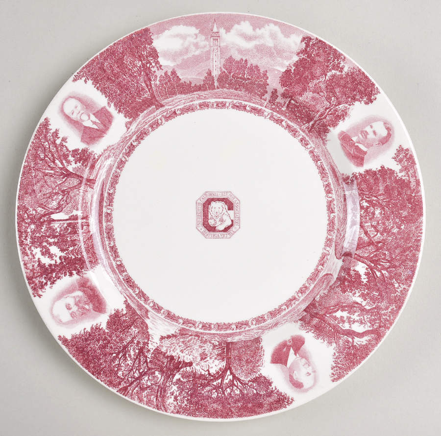 University of California Mulberry Salad Plate by Wedgwood-1