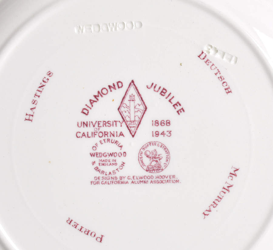 University of California Mulberry Salad Plate by Wedgwood-2