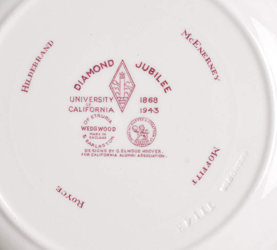 University of California Mulberry Salad Plate by Wedgwood-2