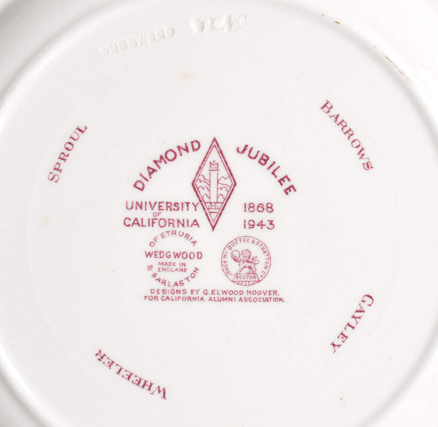 University of California Mulberry Salad Plate by Wedgwood-2