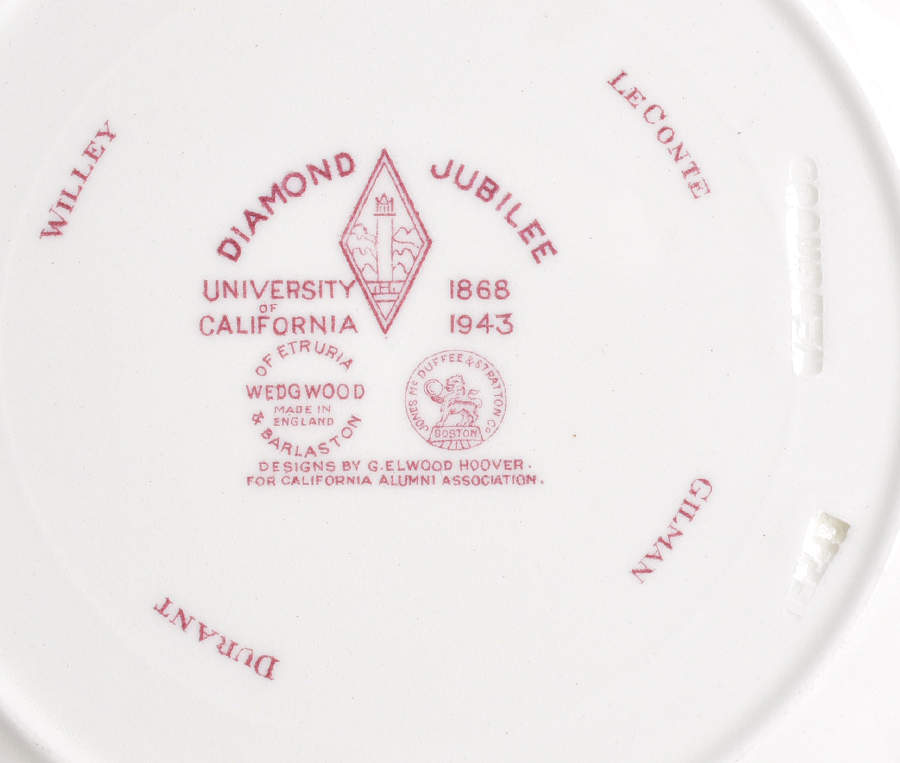 University of California Mulberry Salad Plate by Wedgwood-2