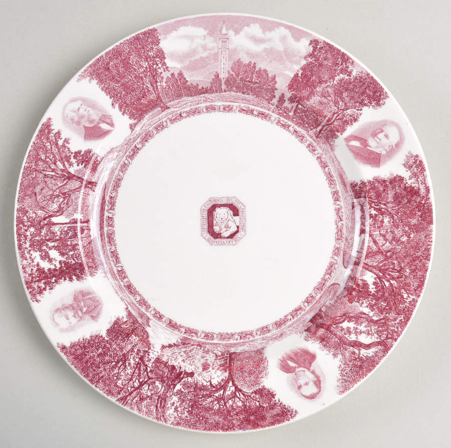 University of California Mulberry Salad Plate by Wedgwood-1