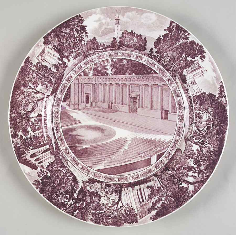 University of California Mulberry Dinner Plate by Wedgwood-1