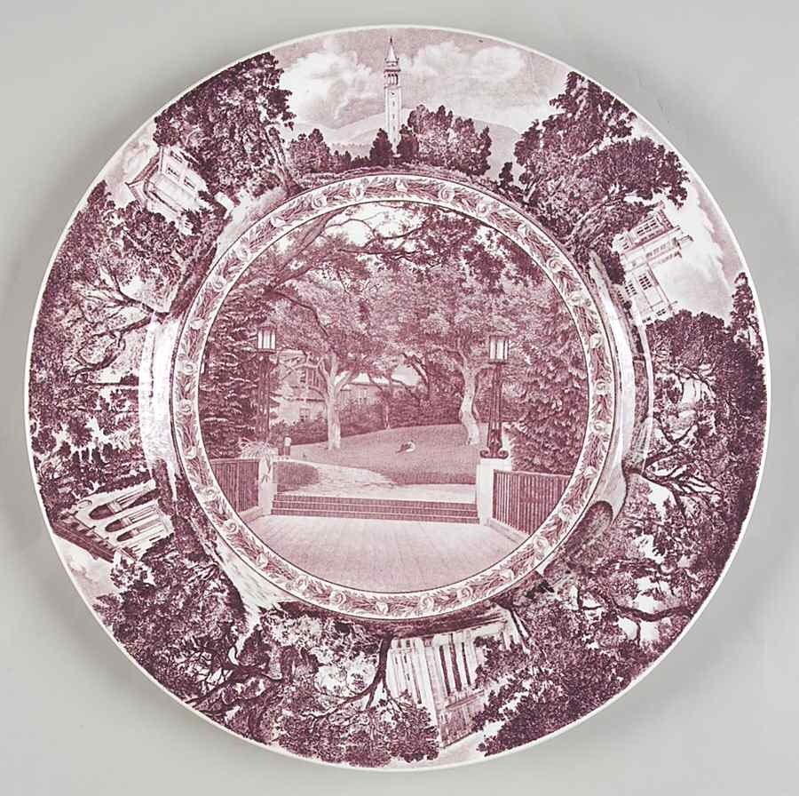 University of California Mulberry Dinner Plate by Wedgwood-1