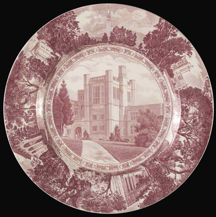 University of California Mulberry Dinner Plate by Wedgwood-1