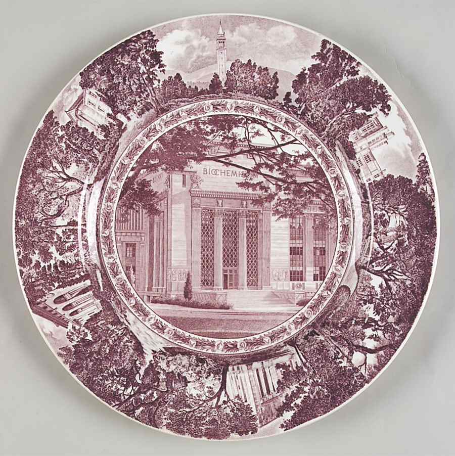 University of California Mulberry Dinner Plate by Wedgwood-1