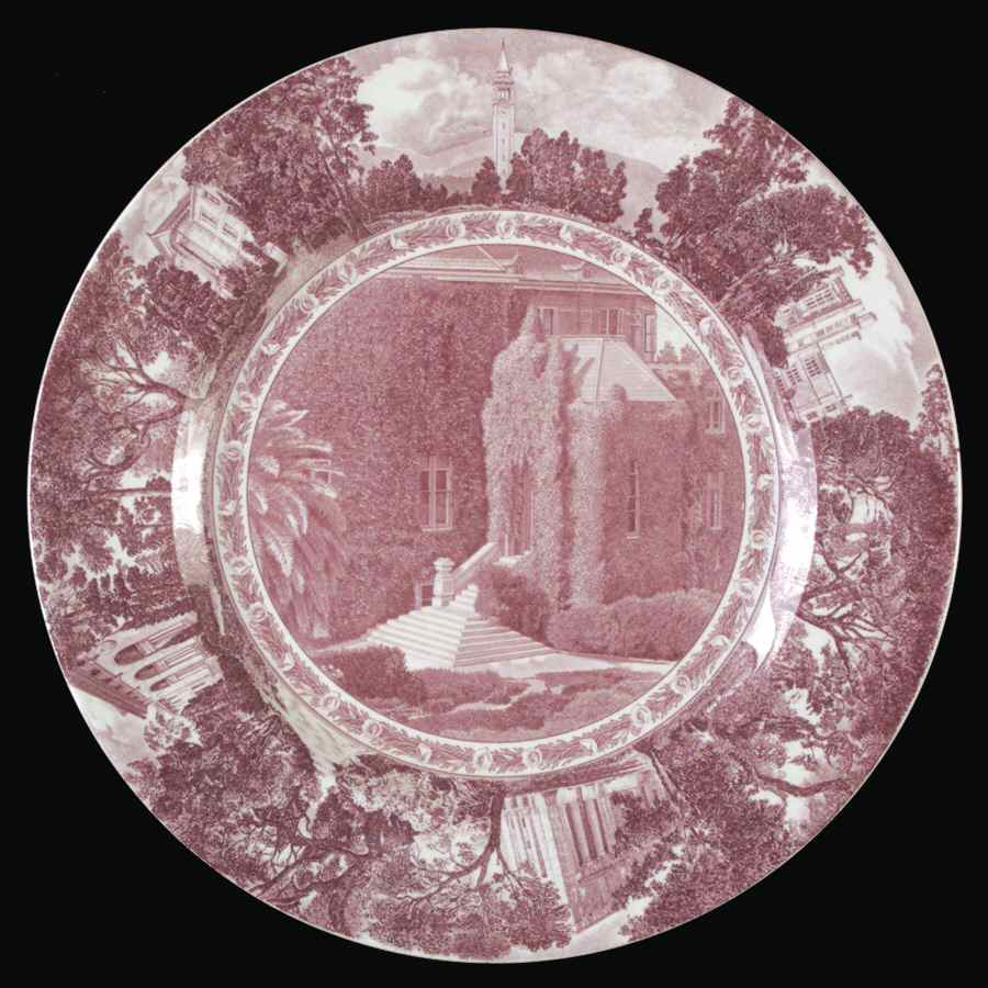University of California Mulberry Dinner Plate by Wedgwood-1