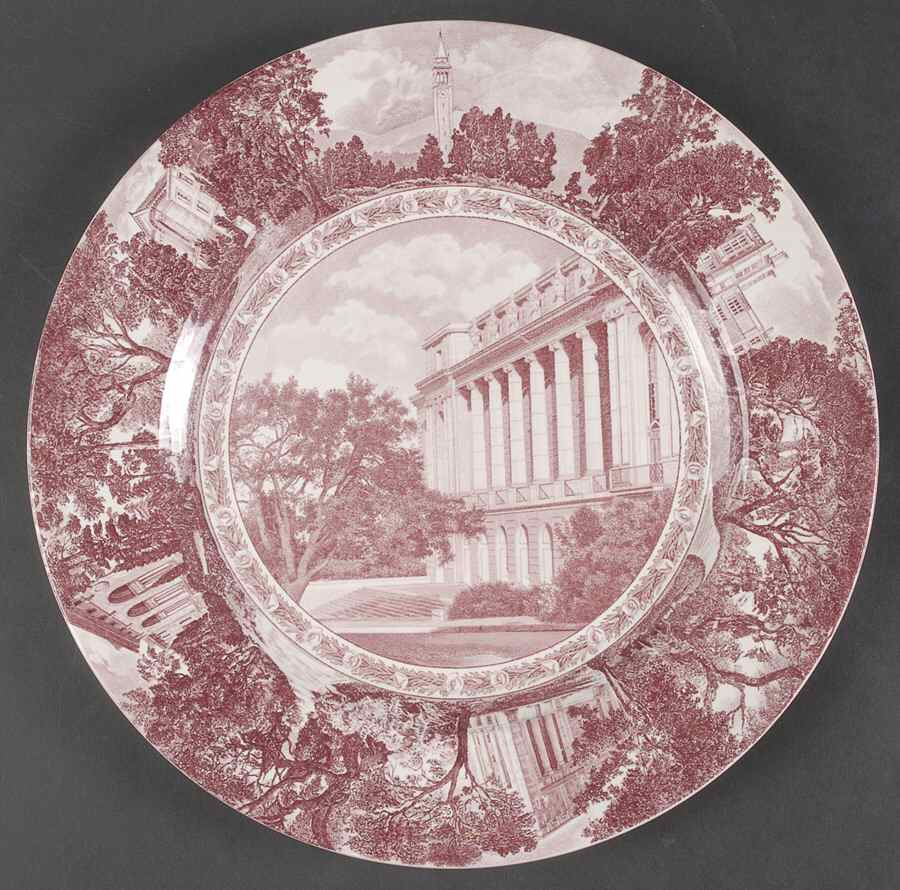 University of California Mulberry Dinner Plate by Wedgwood-1