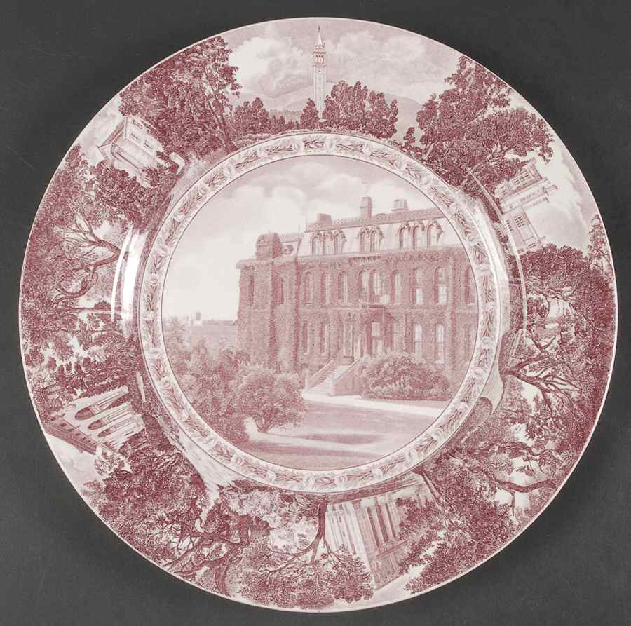 University of California Mulberry Dinner Plate by Wedgwood-1