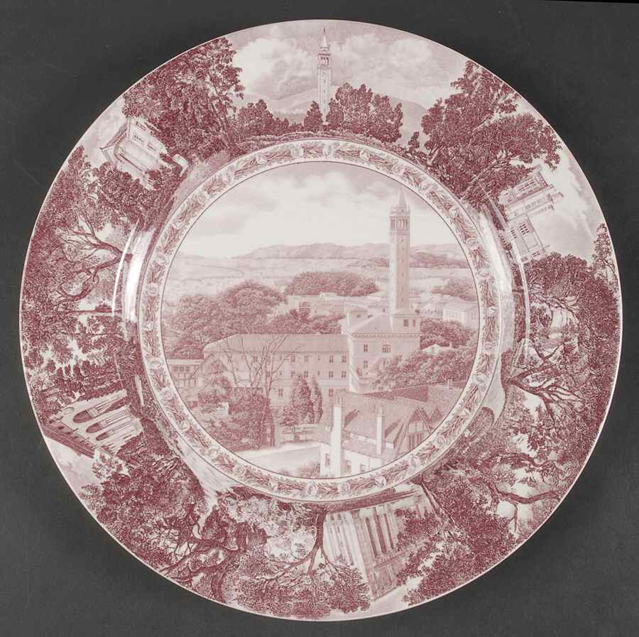 University of California Mulberry Dinner Plate by Wedgwood-1