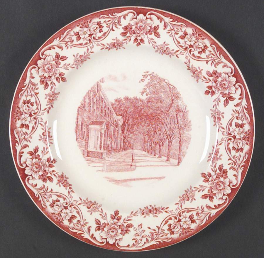 Union College Red Dinner Plate by Wedgwood-1