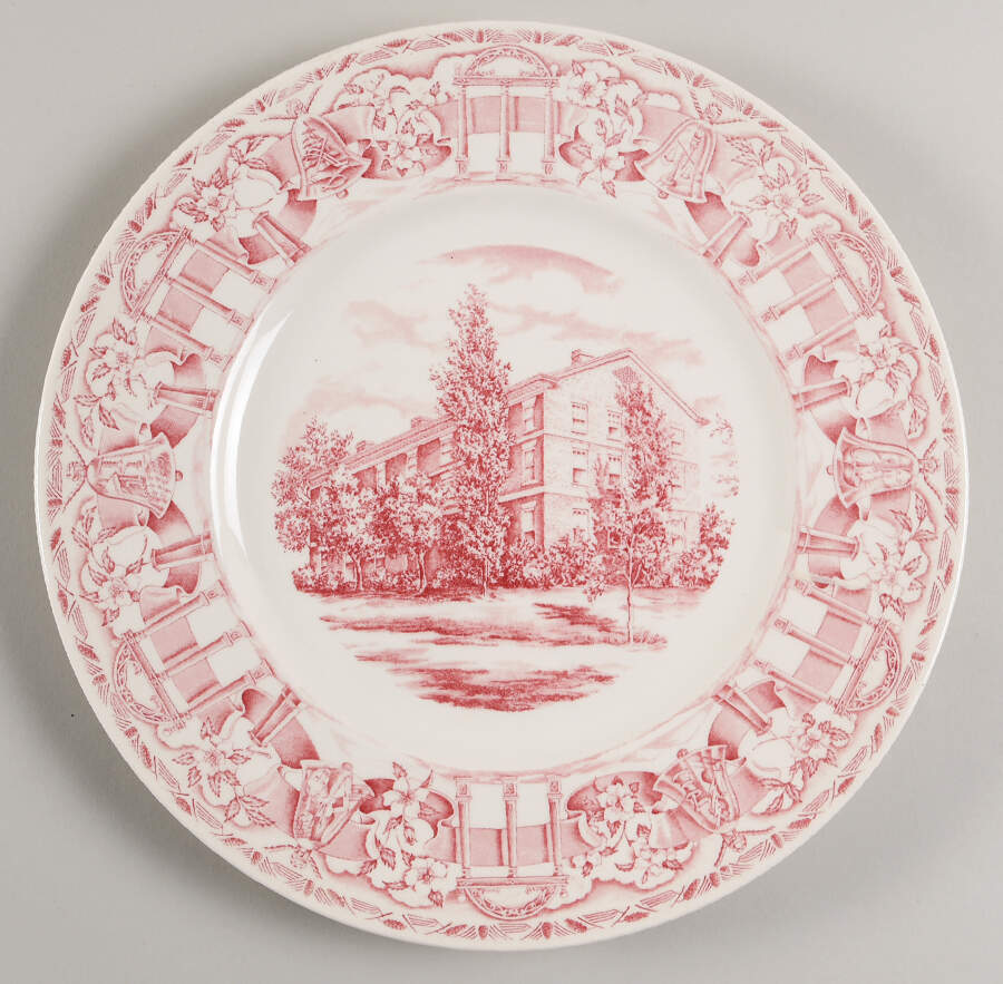 University of Georgia Pink Dinner Plate by Wedgwood-1
