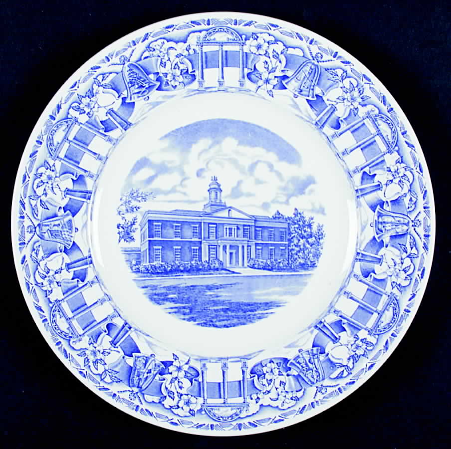 University of Georgia Blue Dinner Plate by Wedgwood-1