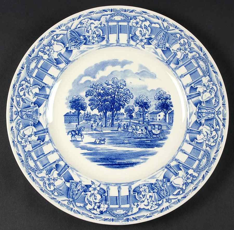 University of Georgia Blue Dinner Plate by Wedgwood-1