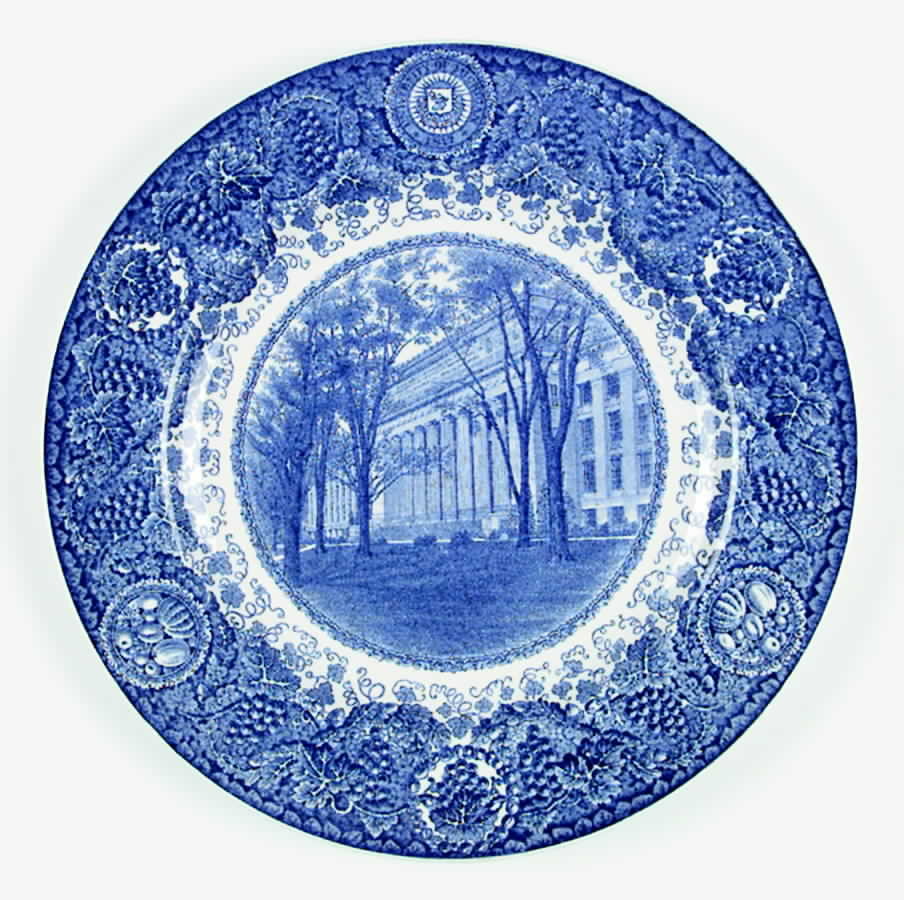 University of Michigan Blue Dinner Plate by Wedgwood-1
