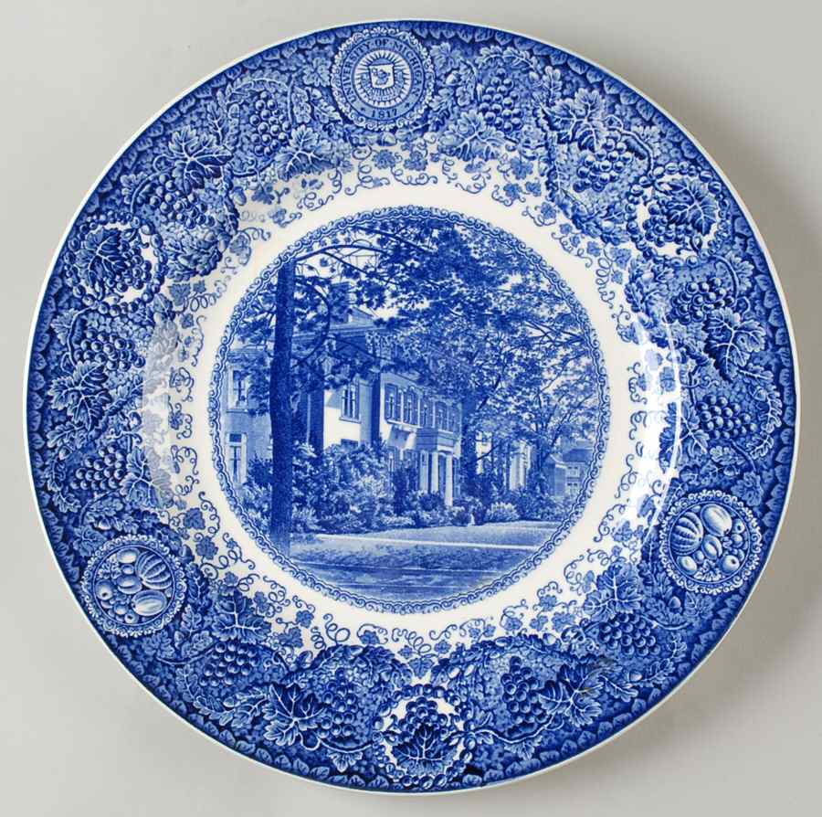 University of Michigan Blue Dinner Plate by Wedgwood-1