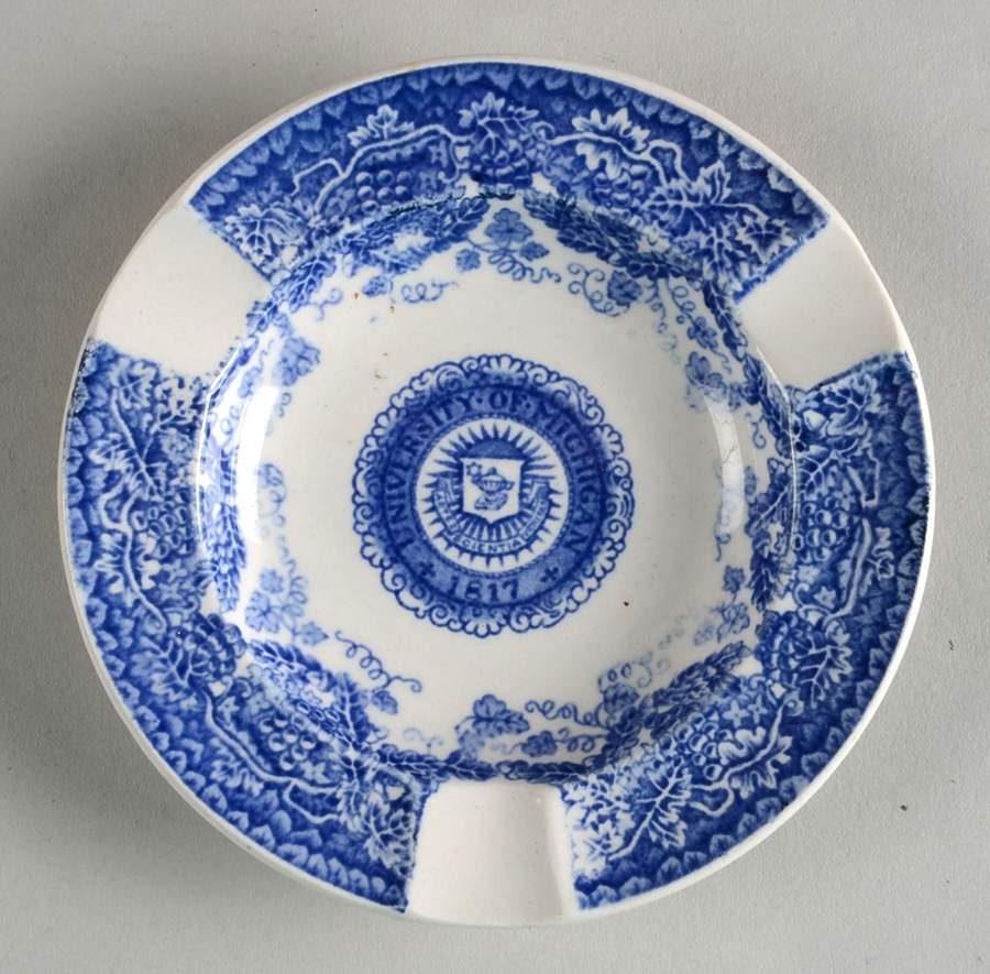 University of Michigan Blue Small Ashtray by Wedgwood-1