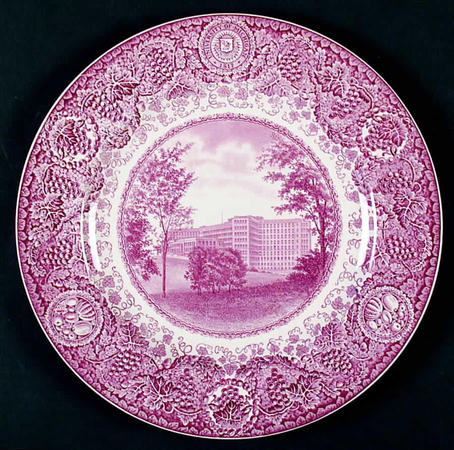 University of Michigan Mulberry Dinner Plate by Wedgwood-1